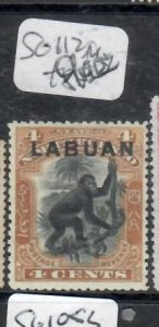 LABUAN  4C  MONKEY     SG 112   MOG         P0529C H