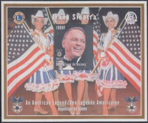 GUINEA # O27 (Unlisted) MNH S/S  HONOURING FRANK SINATRA, an AMERICAN LEGEND