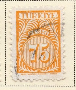 Turkey 1957 Early Issue Fine Used 75k. 086024