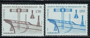 St Pierre 578-79 MH 1992 set (an4299)