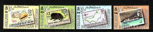 BIOT-Sc#90-3-unused NH set-Maps-Ships-Stamp on Stamp-1990-