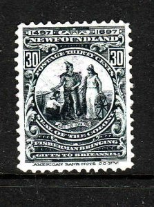 Newfoundland-Sc#72- id13460-used 12c dark blue Colony seal-1897-