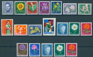 SWITZERLAND, PRO JUVENTUTE 1961-63, ALL STAMPS, NEVER HINGED