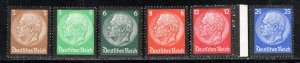 Germany Reich Scott # 436 - 441, mint nh