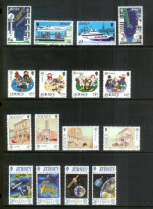 JERSEY Europa (64) All Mint Unused Stamps Most Lightly Hinged