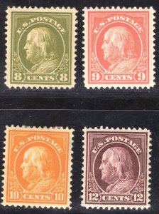 MOMEN: US STAMPS #414-417 MINT OG H VF/XF+ LOT #77007*