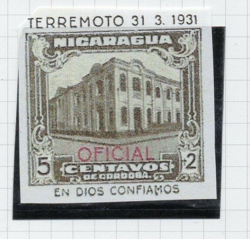 Nicaragua 1931 PROOF Issue Fine Mint Hinged 5c. Optd Official NW-14274