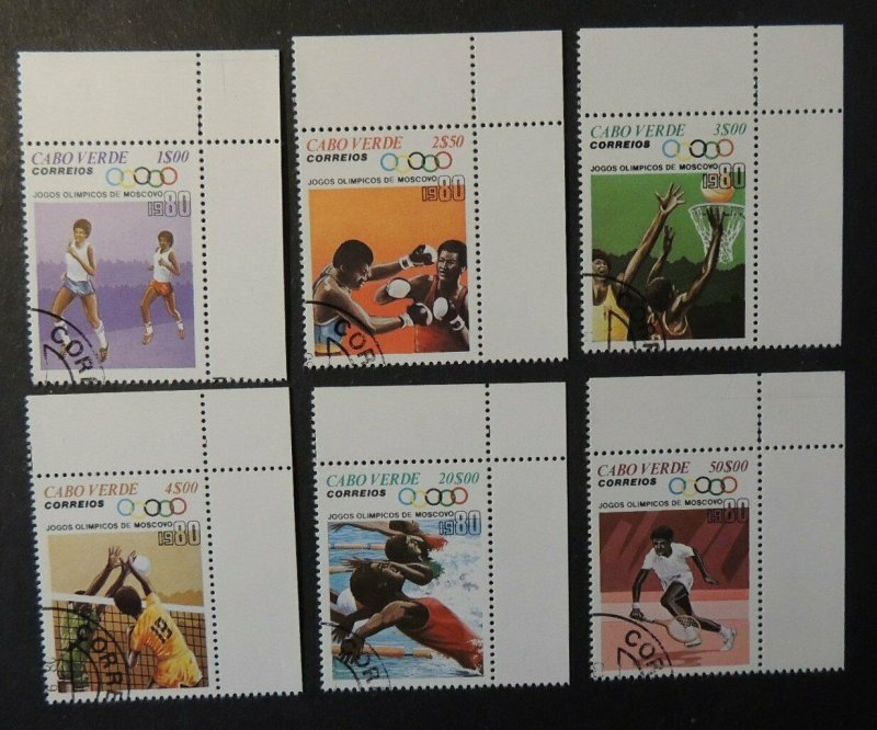 Cape Verde 1980 olympic games running boxing basketball volleyball tennis