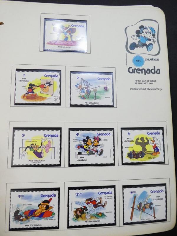 EDW1949SELL : GRENADA Beautiful collection of VF MNH Disney sets, S/s & Shtlts