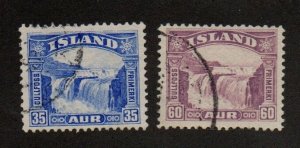 Iceland 176-7 Used