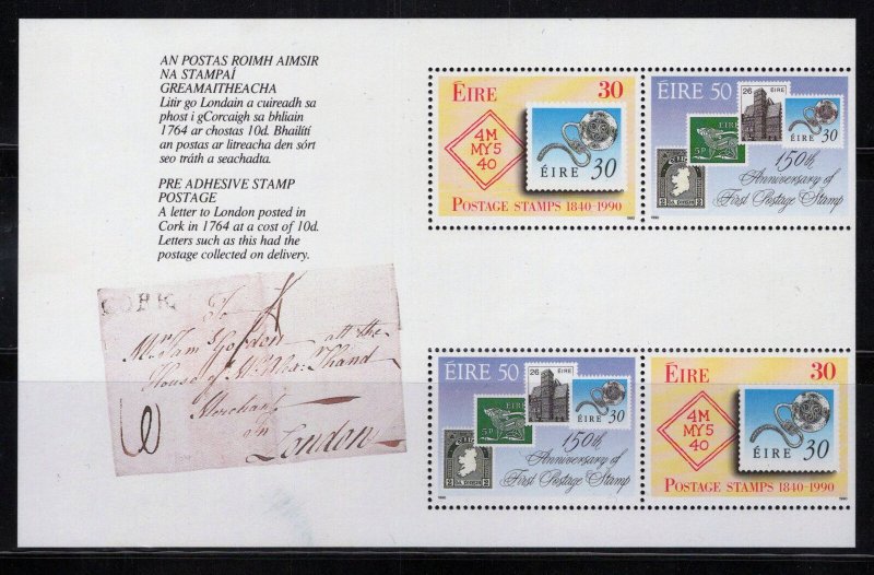 ZAYIX Ireland 804b MNH Bklt. Pane Stamps on Stamps 092222SM74