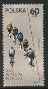 Poland Scott 1876 MNH** 1972 Bicycle race
