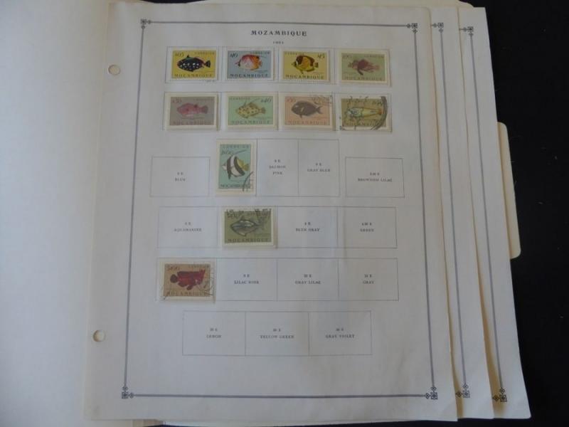 Mozambique 1949-1955 Mint/Used Stamp Collection on Album Pages