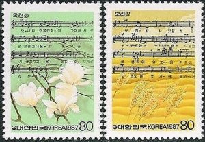 Korea South 1987 SG1776 Music (3rd series) set MNH