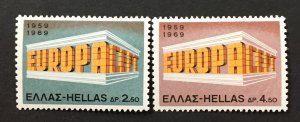 Greece 1969 #947-8, MNH, CV $5