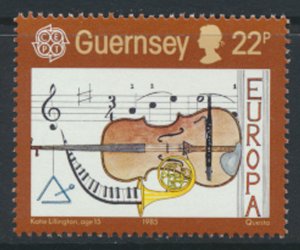 Guernsey  SG 341  SC# 315 Music Europa Mint Never Hinged see scan 
