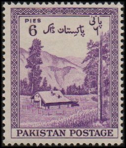 Pakistan 66 - Mint-H - 6p Kaghan Valley (1954)