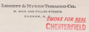 Meter cover USA 1957 Cigarette - Chesterfield