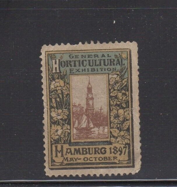 German Advertising Stamp - 1897 General Agricultural Exposition, Hamburg