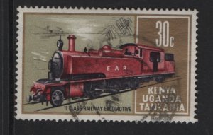 Kenya, Uganda, & Tanzania #229 used 1971 locomotives 30c