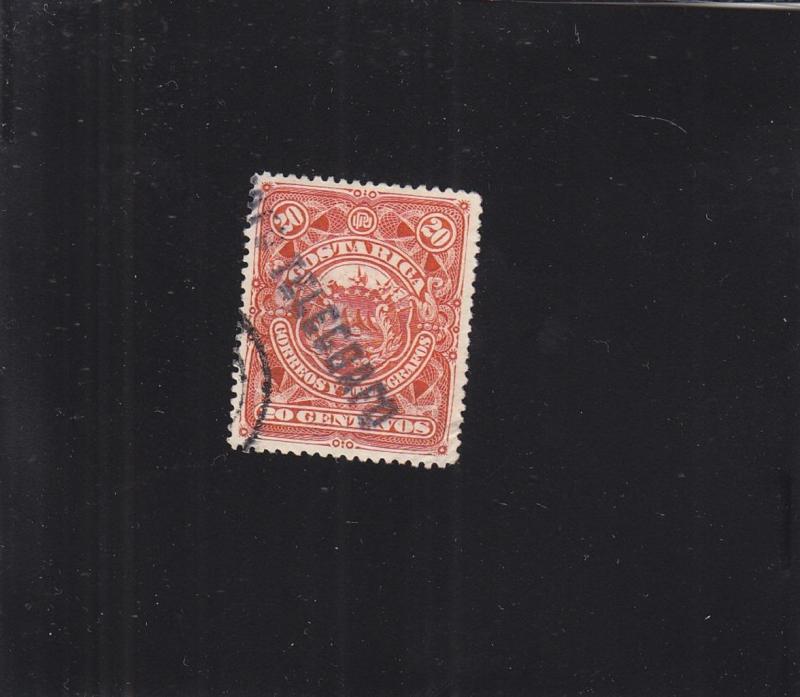 Costa Rica, Sc #3, 20 Cents, Used (24708)