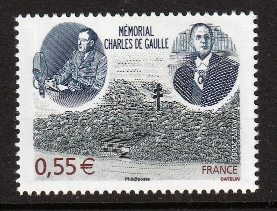 France 2008 -  De Gaulle   - MNH  single   # 3499