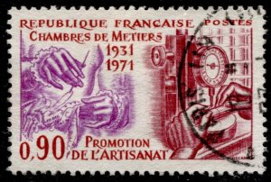 France #1320 Embroidery and Tool Making Used CV$0.35