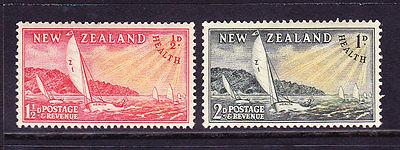 NEW ZEALAND 1951  HEALTH  YACHTING  SET 2 MNH