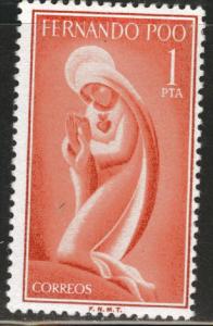 Fernando Poo Scott 184 MH* from 1960 Virgin mary set