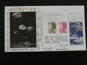 world war II ww2 parachute commandos commemorative cover 1984 (ref D20)