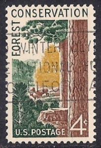 1122 4 cent Forest Conversation F-VF used