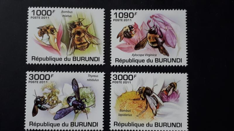 Burundi 2011. - Bees ** MNH complete set (perforated)