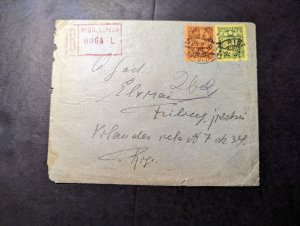 1930 Registered Latvia Cover Riga Local Use