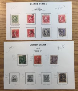 US Early 1900s LOT USED from old album SCV ~ $135