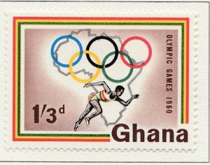 1960 GHANA 1s3d MH* Stamp A4P42F40184-