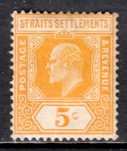 Straits Settlements - Scott #133 - MH - Pulled perf at left - SCV $3.25