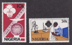 Nigeria # 394-395, World Standards Day, NH, 1/2 Cat.