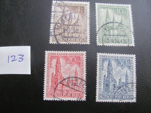 GERMANY BERLIN 1953 USED SC 9NB8-11 SET XF $143 (123)