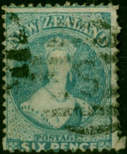 New Zealand 1872 6d Pale Blue SG136 Fine Used