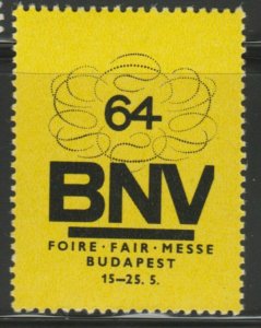 1964 Budapest Cinderella Poster Stamp Reklamemarken A7P4F811