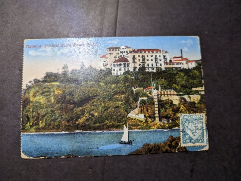 1932 Portugal Postcard Cover Lisbon to Kobe Japan