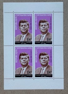 Central African Republic 1964 Kennedy MS, MNH. SEE NOTE. Scott C24a, CV $10.00