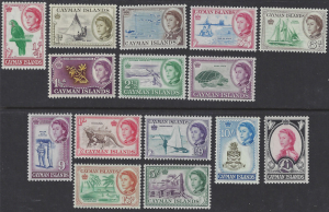 Cayman Islands # 153-67 Mint, Queen Elizabeth II various designs