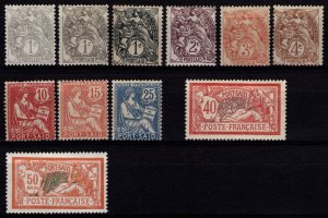 French PO in Port Said 1902 key-types Inscr. 'PORT SAID', Part Set ...