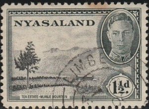 Nyasaland, #70 Used From 1945,   CV-$0.45