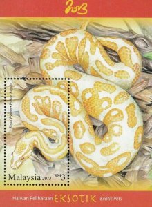 *FREE SHIP Malaysia Exotic Pets 2013 Snake Reptiles Chinese Zodiac Lunar (ms MNH