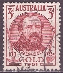 Australia; 1951: Sc. # 244: Used Single Stamp