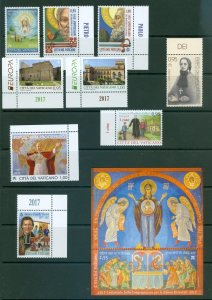 Vatican City 2017 Compete MNH Year Set