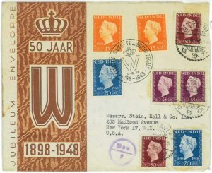 93720 - DUTCH INDIES Indonesia - POSTAL HISTORY - FDC COVER 1948 Reused! ROYALTY