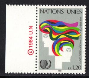 United Nations Geneva   #128  MNH  1984   international youth year